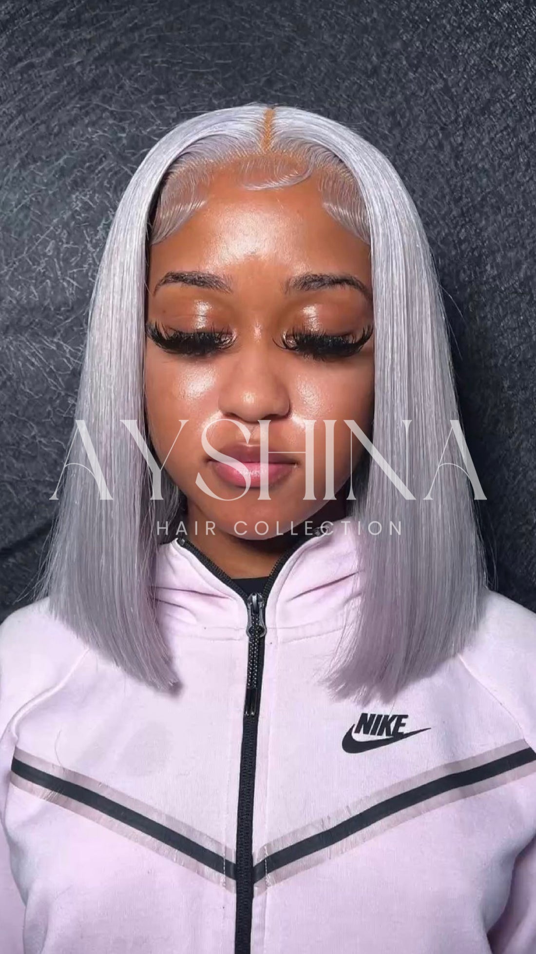 🩶 Grey Bob Wig Raw Hair Hd