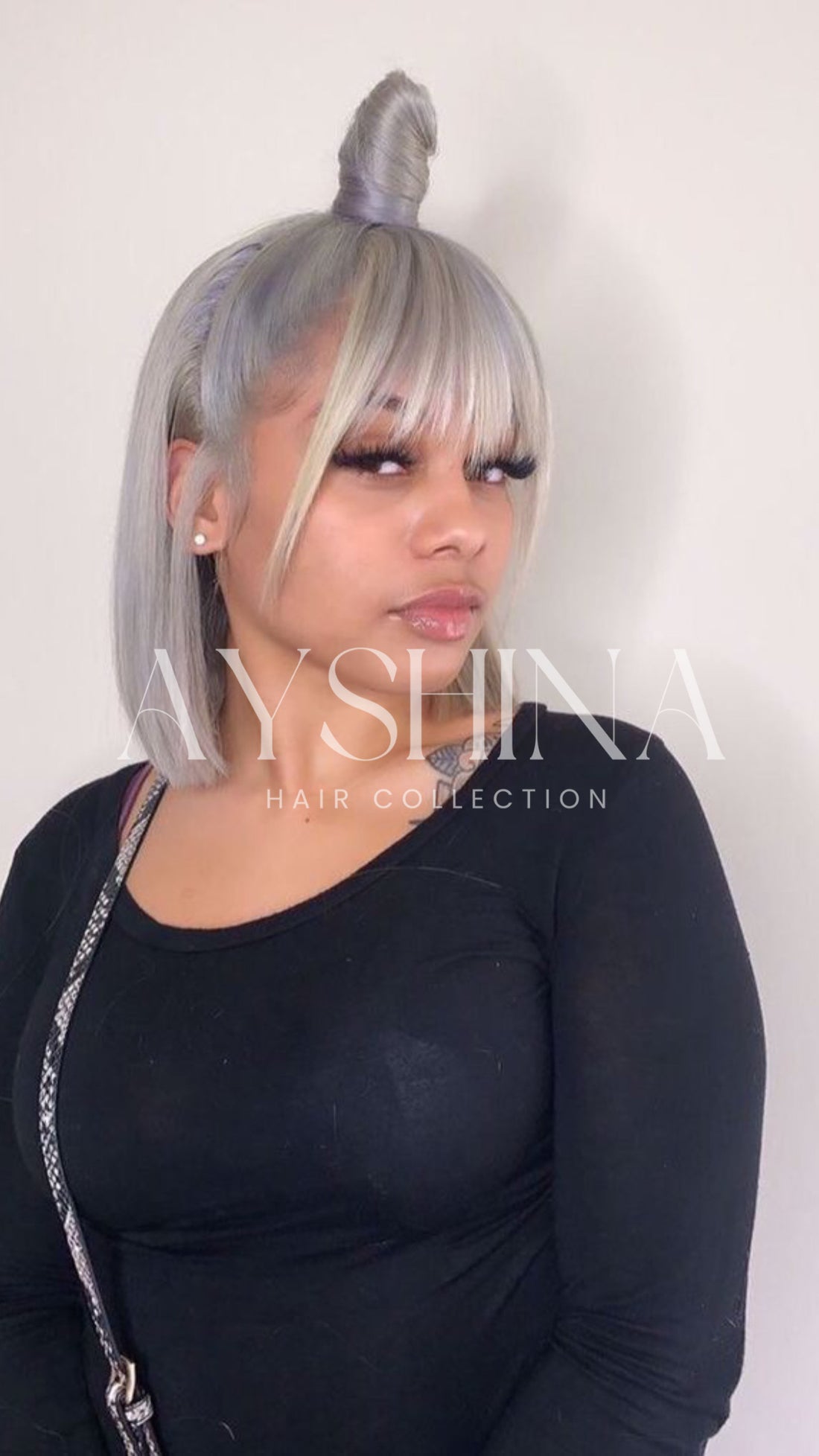 🩶 Grey Bob Wig Raw Hair Hd