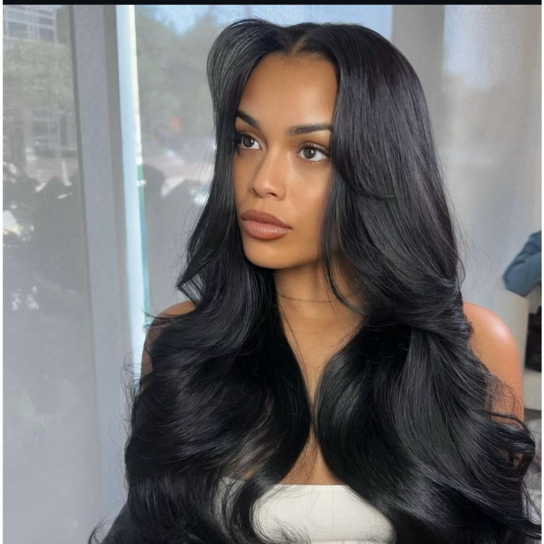 « Alyssa » Black Wig Raw Hair 13x4